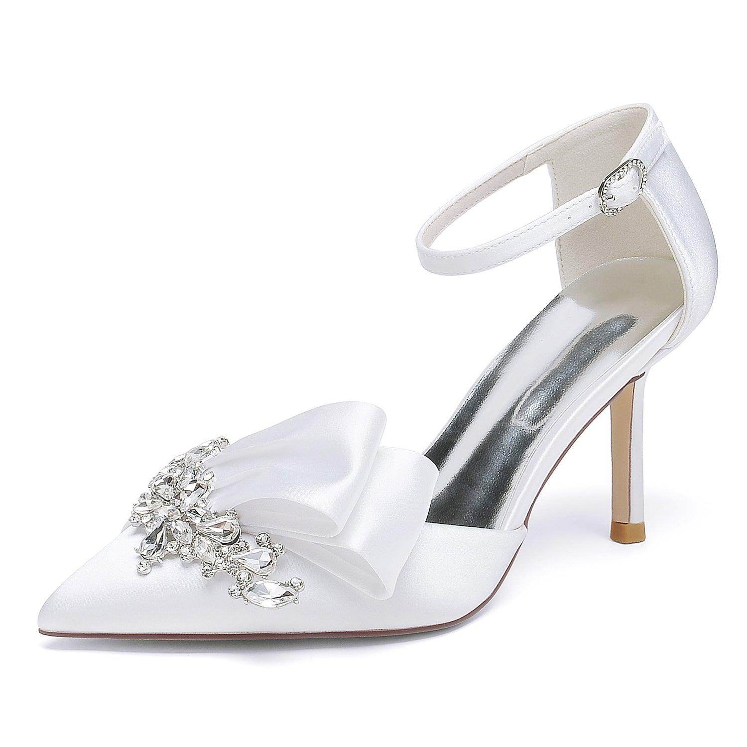 Stiletto Heel 8.5cm Silk-Like Shoes CK0417 - COCOMELODY
